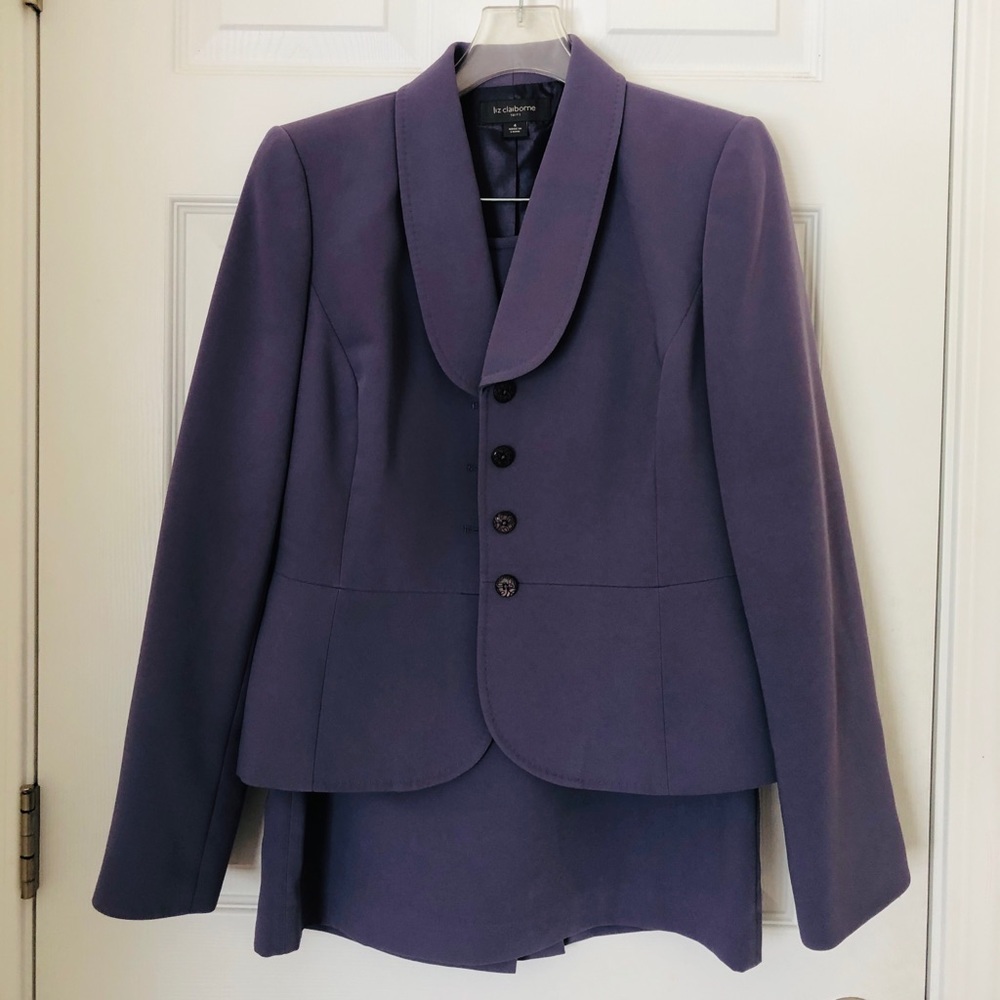 Liz Claiborne Lined Skirt Suit - Size 4